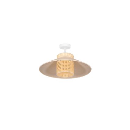 Duolla - Prisadený luster RIO RATTAN 1xE27/15W/230V pr. 45 cm béžová/ratan