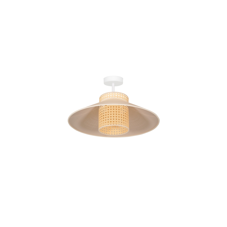 Duolla - Prisadený luster RIO RATTAN 1xE27/15W/230V pr. 45 cm béžová/ratan