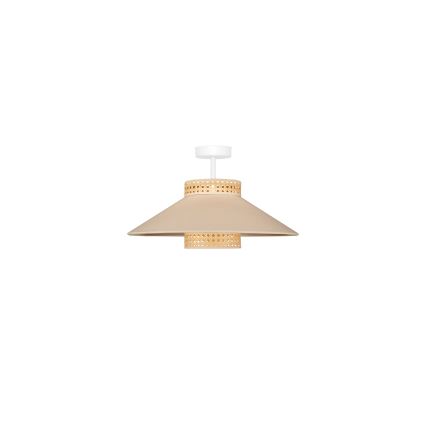 Duolla - Prisadený luster RIO RATTAN 1xE27/15W/230V pr. 45 cm béžová/ratan