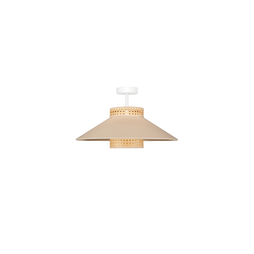 Duolla - Prisadený luster RIO RATTAN 1xE27/15W/230V pr. 45 cm béžová/ratan