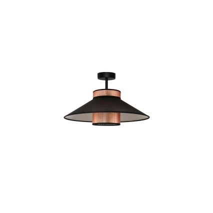 Duolla - Prisadený luster RIO SHINY 1xE27/15W/230V pr. 45 cm čierna/medená