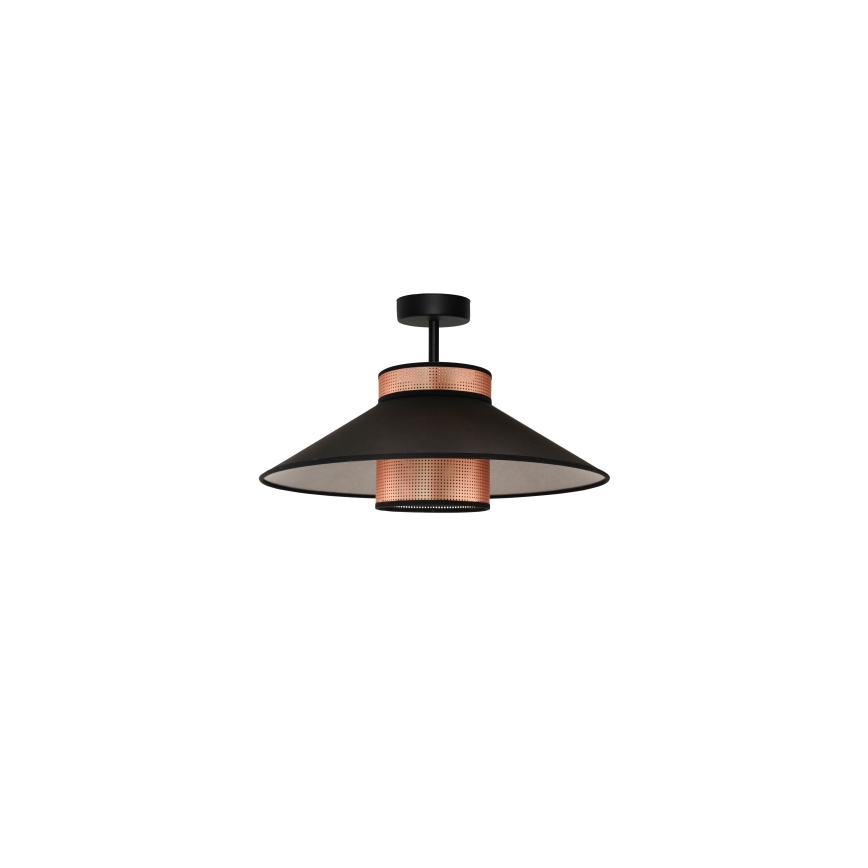 Duolla - Prisadený luster RIO SHINY 1xE27/15W/230V pr. 45 cm čierna/medená