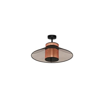 Duolla - Prisadený luster RIO SHINY 1xE27/15W/230V pr. 45 cm čierna/medená