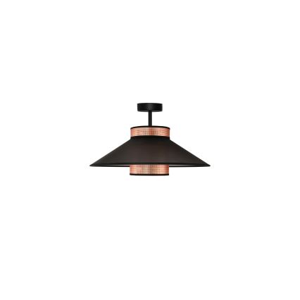 Duolla - Prisadený luster RIO SHINY 1xE27/15W/230V pr. 45 cm čierna/medená