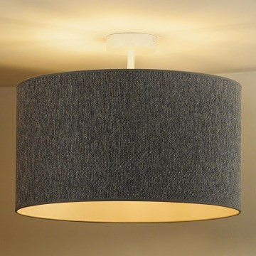 Duolla - Prisadený luster ROLLER ECO RECYCLING 1xE27/15W/230V pr. 45 cm šedá