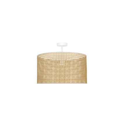 Duolla - Prisadený luster ROLLER RATTAN 1xE27/15W/230V pr. 45 cm béžová