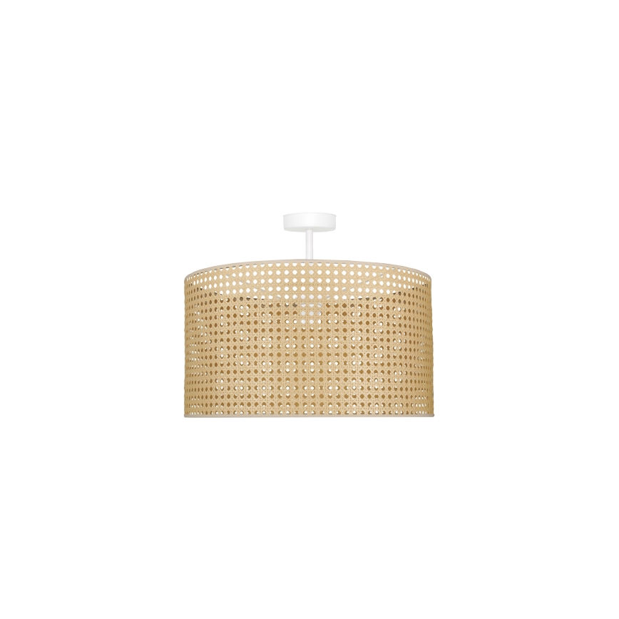 Duolla - Prisadený luster ROLLER RATTAN 1xE27/15W/230V pr. 45 cm béžová