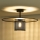 Duolla - Prisadený luster TOKYO RATTAN 1xE27/15W/230V pr. 50 cm čierna/strieborná