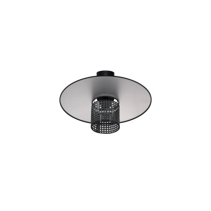 Duolla - Prisadený luster TOKYO RATTAN 1xE27/15W/230V pr. 50 cm čierna/strieborná