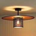 Duolla - Prisadený luster TOKYO SHINY 1xE27/15W/230V pr. 50 cm čierna/medená