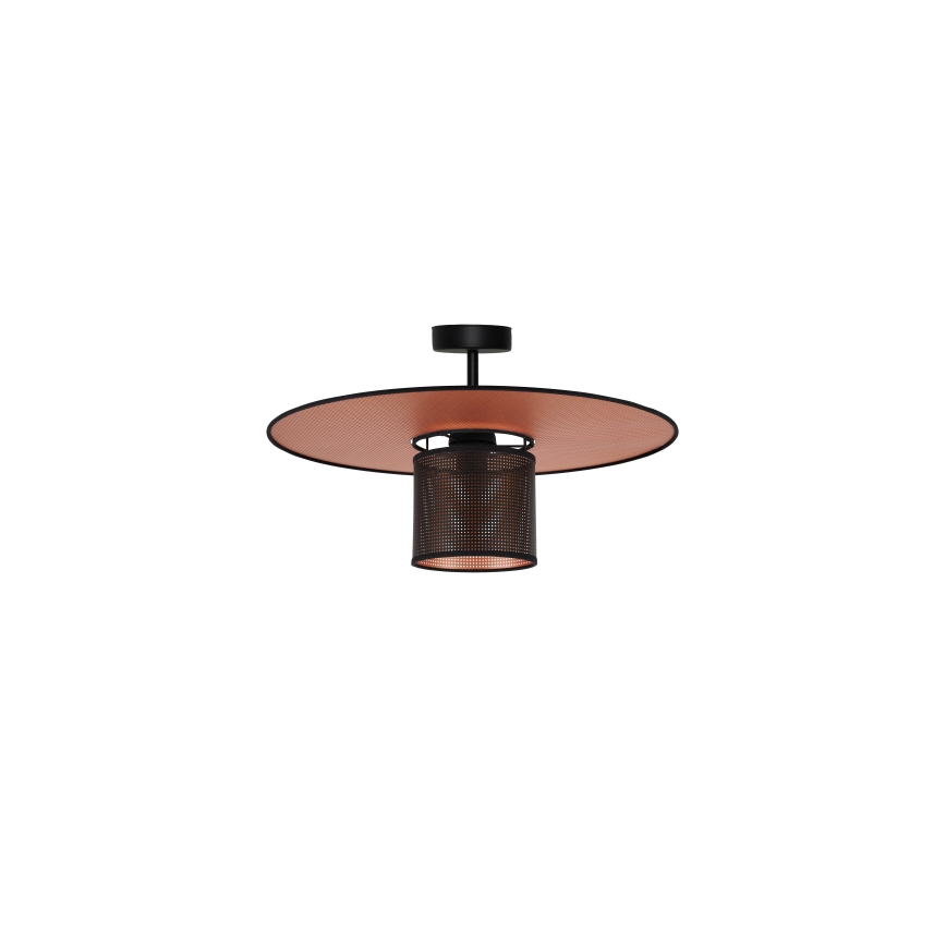 Duolla - Prisadený luster TOKYO SHINY 1xE27/15W/230V pr. 50 cm čierna/medená