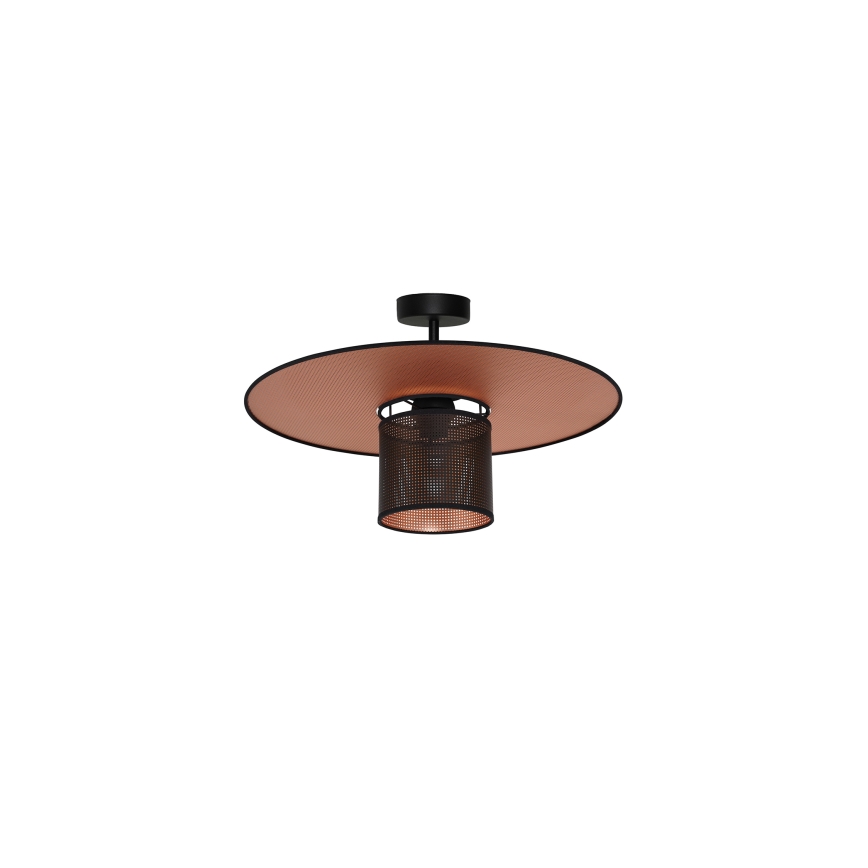 Duolla - Prisadený luster TOKYO SHINY 1xE27/15W/230V pr. 50 cm čierna/medená