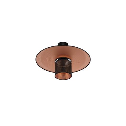 Duolla - Prisadený luster TOKYO SHINY 1xE27/15W/230V pr. 50 cm čierna/medená