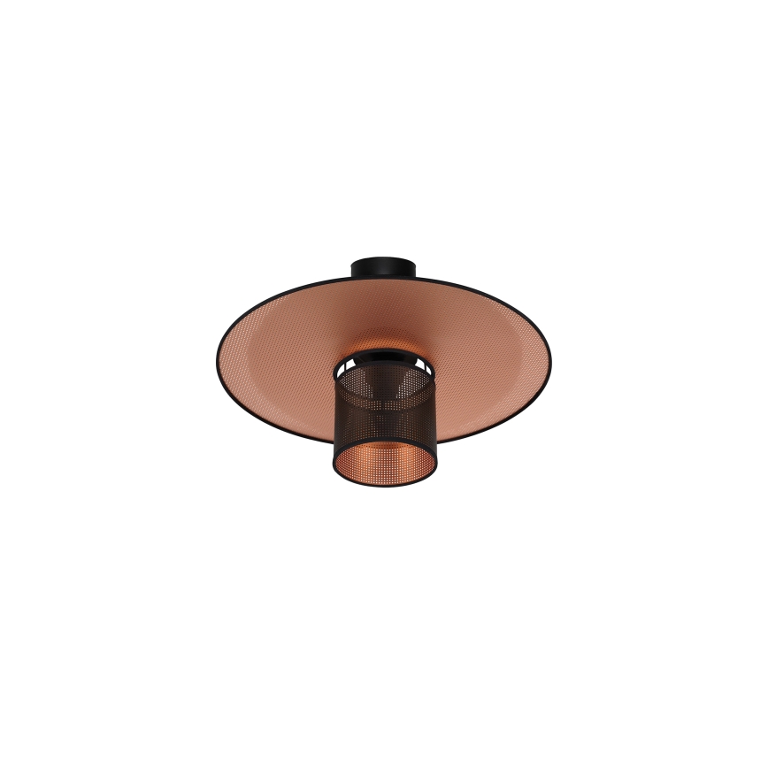 Duolla - Prisadený luster TOKYO SHINY 1xE27/15W/230V pr. 50 cm čierna/medená