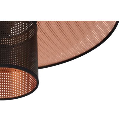 Duolla - Prisadený luster TOKYO SHINY 1xE27/15W/230V pr. 50 cm čierna/medená