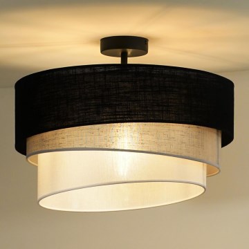 Duolla - Prisadený luster TRIO 1xE27/15W/230V pr. 45 cm čierna/šedá/biela