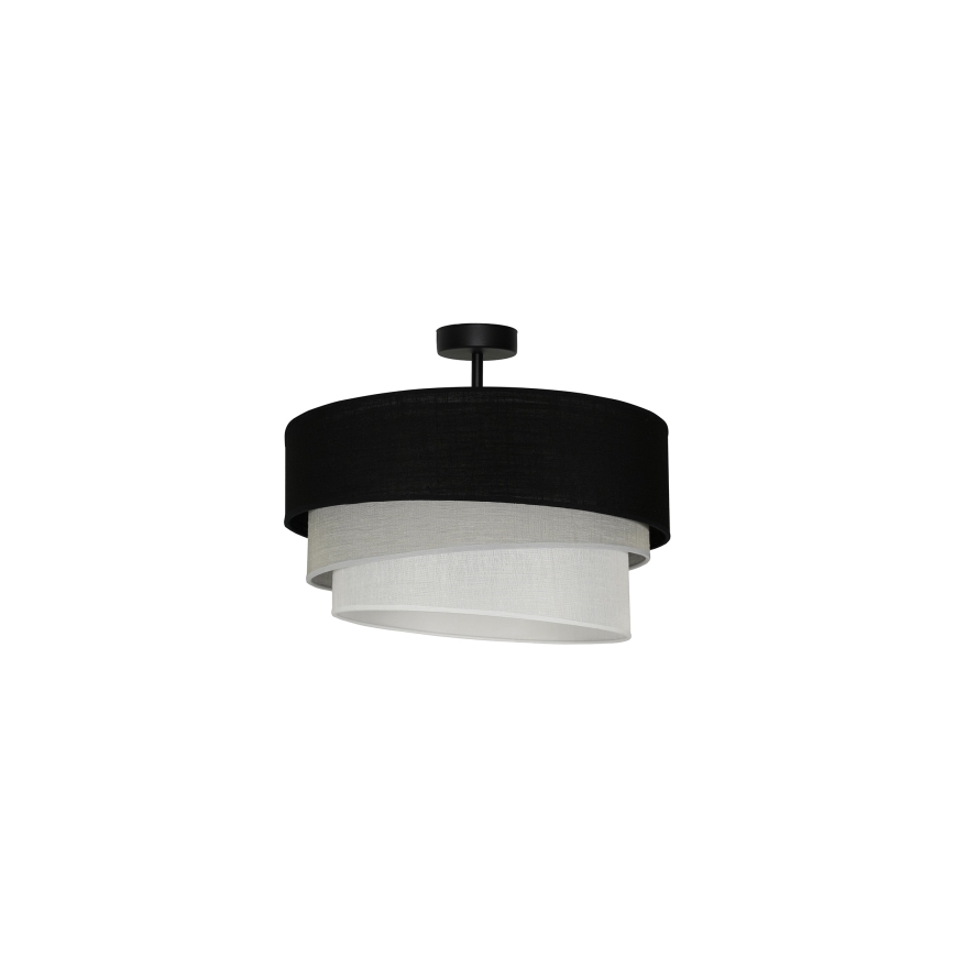 Duolla - Prisadený luster TRIO 1xE27/15W/230V pr. 45 cm čierna/šedá/biela