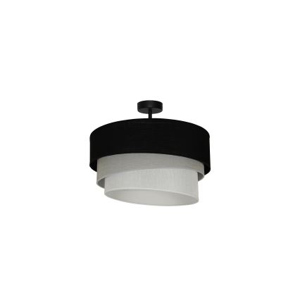 Duolla - Prisadený luster TRIO 1xE27/15W/230V pr. 45 cm čierna/šedá/biela