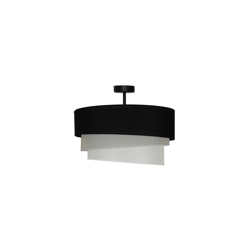 Duolla - Prisadený luster TRIO 1xE27/15W/230V pr. 45 cm čierna/šedá/biela