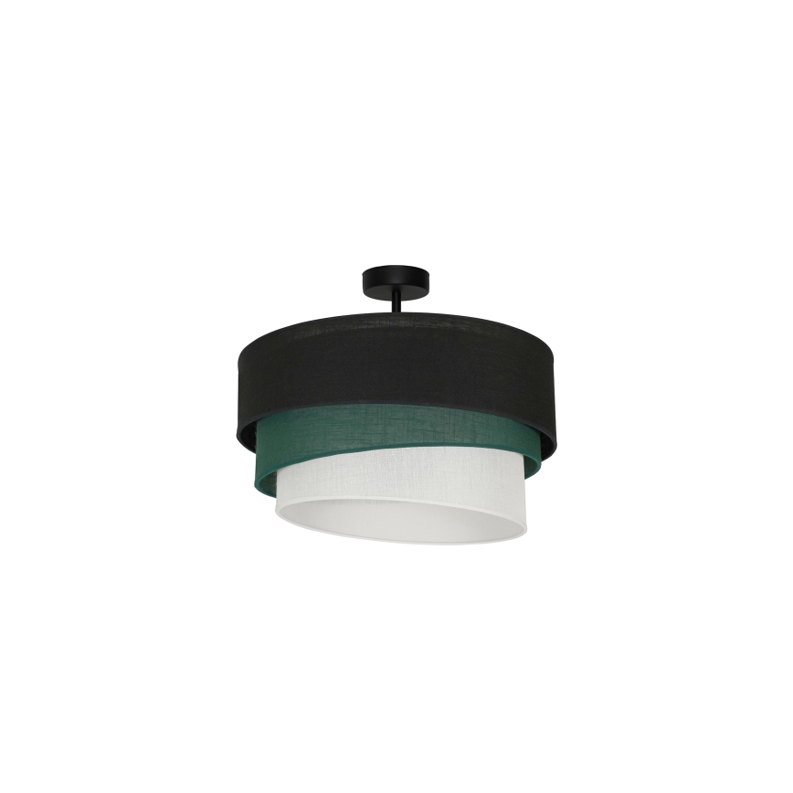 Duolla - Prisadený luster TRIO 1xE27/15W/230V pr. 45 cm čierna/zelená/biela