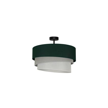 Duolla - Prisadený luster TRIO 1xE27/15W/230V pr. 45 cm zelená/šedá/biela