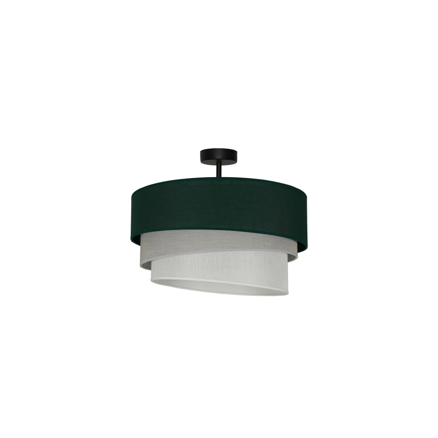 Duolla - Prisadený luster TRIO 1xE27/15W/230V pr. 45 cm zelená/šedá/biela