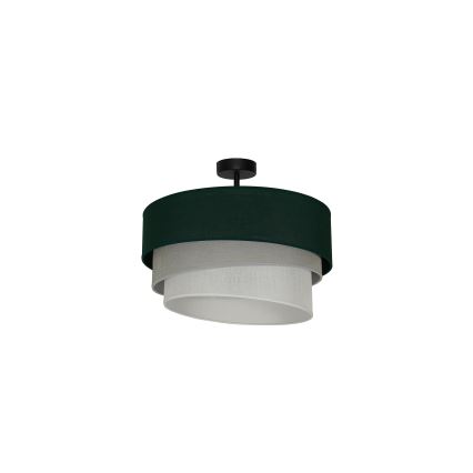 Duolla - Prisadený luster TRIO 1xE27/15W/230V pr. 45 cm zelená/šedá/biela
