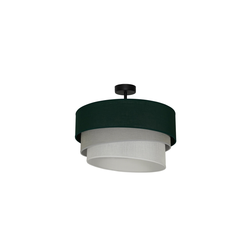 Duolla - Prisadený luster TRIO 1xE27/15W/230V pr. 45 cm zelená/šedá/biela