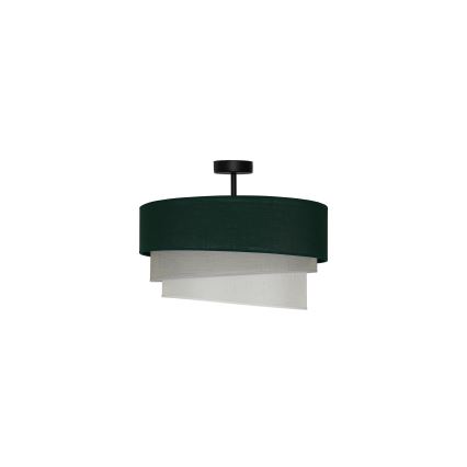 Duolla - Prisadený luster TRIO 1xE27/15W/230V pr. 45 cm zelená/šedá/biela