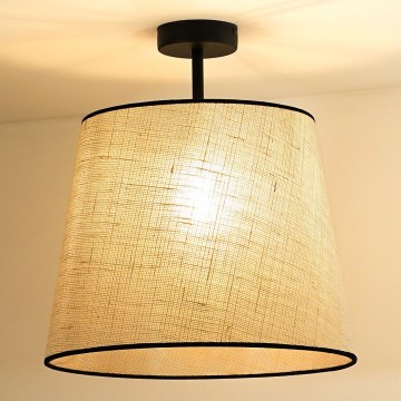 Duolla - Prisadený luster YUTE 1xE27/15W/230V pr. 38 cm šedá/čierna
