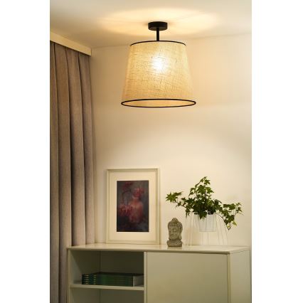 Duolla - Prisadený luster YUTE 1xE27/15W/230V pr. 38 cm šedá/čierna