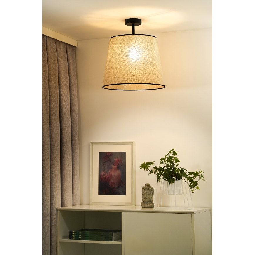 Duolla - Prisadený luster YUTE 1xE27/15W/230V pr. 38 cm šedá/čierna