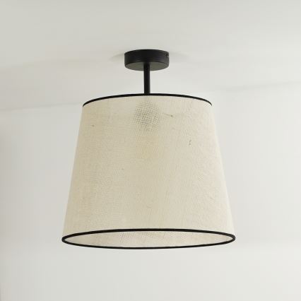 Duolla - Prisadený luster YUTE 1xE27/15W/230V pr. 38 cm šedá/čierna