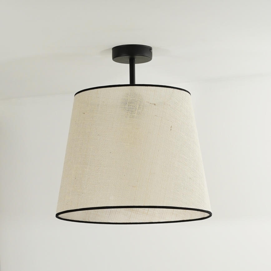 Duolla - Prisadený luster YUTE 1xE27/15W/230V pr. 38 cm šedá/čierna