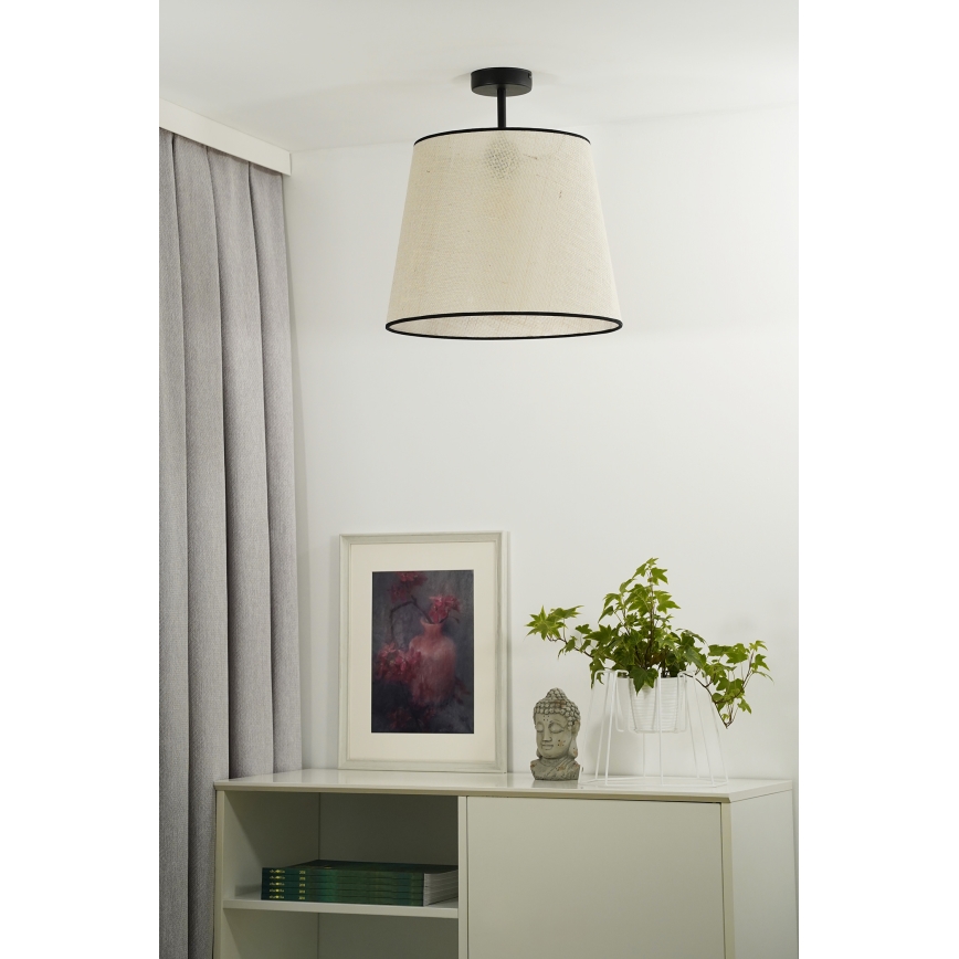 Duolla - Prisadený luster YUTE 1xE27/15W/230V pr. 38 cm šedá/čierna