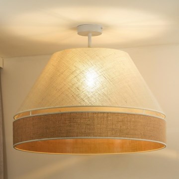 Duolla - Prisadený luster YUTE AVIGNON 1xE27/15W/230V pr. 60 cm krémová/béžová