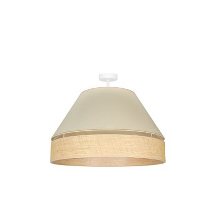 Duolla - Prisadený luster YUTE AVIGNON 1xE27/15W/230V pr. 60 cm krémová/béžová