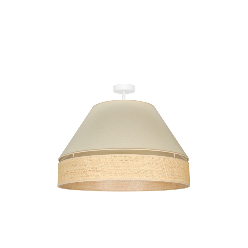 Duolla - Prisadený luster YUTE AVIGNON 1xE27/15W/230V pr. 60 cm krémová/béžová