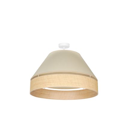 Duolla - Prisadený luster YUTE AVIGNON 1xE27/15W/230V pr. 60 cm krémová/béžová