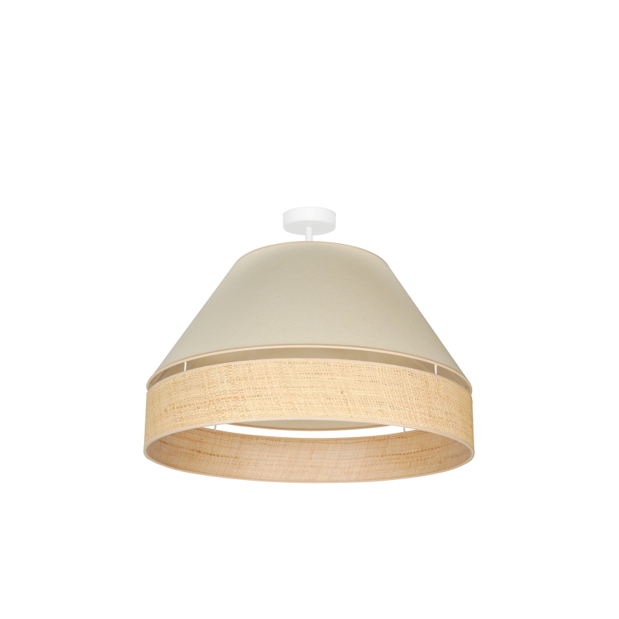 Duolla - Prisadený luster YUTE AVIGNON 1xE27/15W/230V pr. 60 cm krémová/béžová