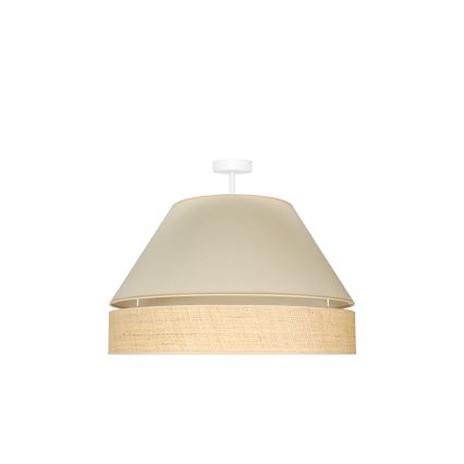 Duolla - Prisadený luster YUTE AVIGNON 1xE27/15W/230V pr. 60 cm krémová/béžová