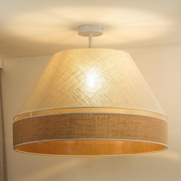 Duolla - Prisadený luster YUTE AVIGNON 1xE27/15W/230V pr. 60 cm šedá/hnedá