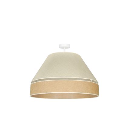 Duolla - Prisadený luster YUTE AVIGNON 1xE27/15W/230V pr. 60 cm šedá/hnedá