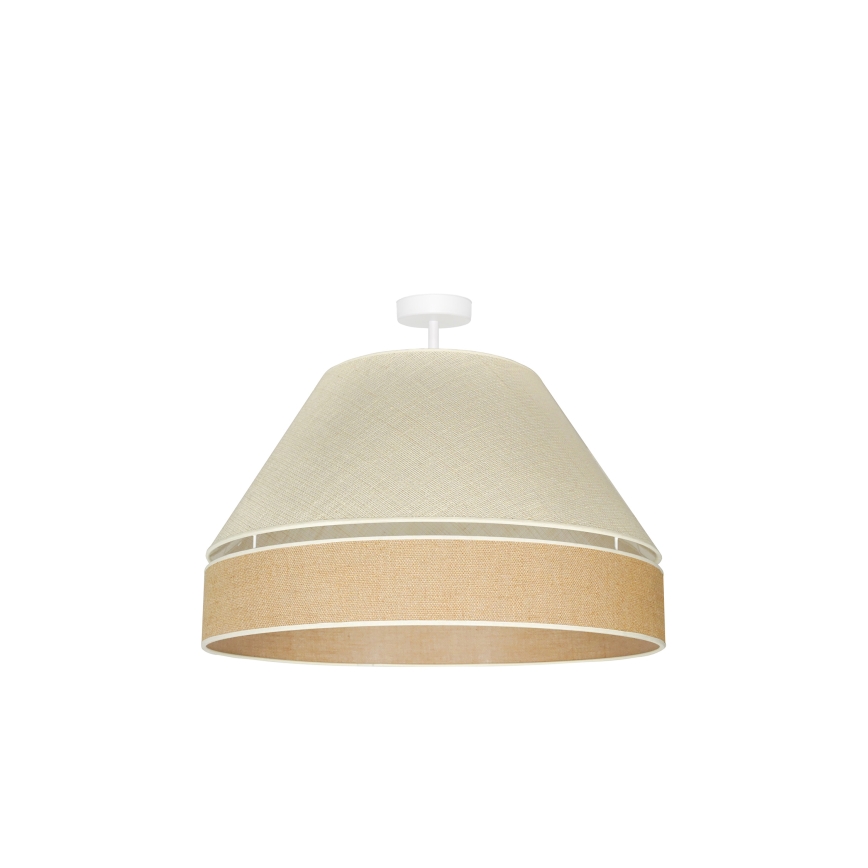 Duolla - Prisadený luster YUTE AVIGNON 1xE27/15W/230V pr. 60 cm šedá/hnedá