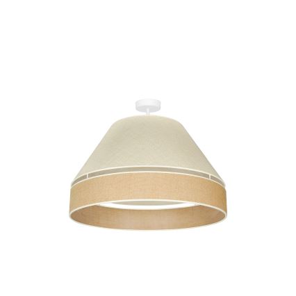 Duolla - Prisadený luster YUTE AVIGNON 1xE27/15W/230V pr. 60 cm šedá/hnedá