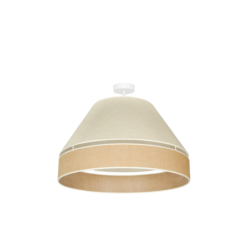 Duolla - Prisadený luster YUTE AVIGNON 1xE27/15W/230V pr. 60 cm šedá/hnedá
