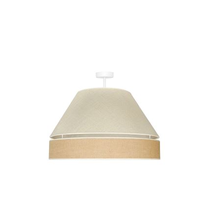Duolla - Prisadený luster YUTE AVIGNON 1xE27/15W/230V pr. 60 cm šedá/hnedá