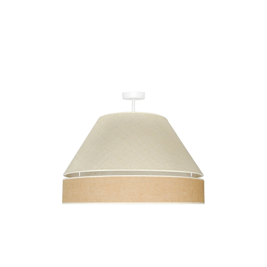 Duolla - Prisadený luster YUTE AVIGNON 1xE27/15W/230V pr. 60 cm šedá/hnedá