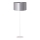 Duolla - Stojací  lampa CANNES 1xE27/15W/230V pr. 45 cm strieborná/biela