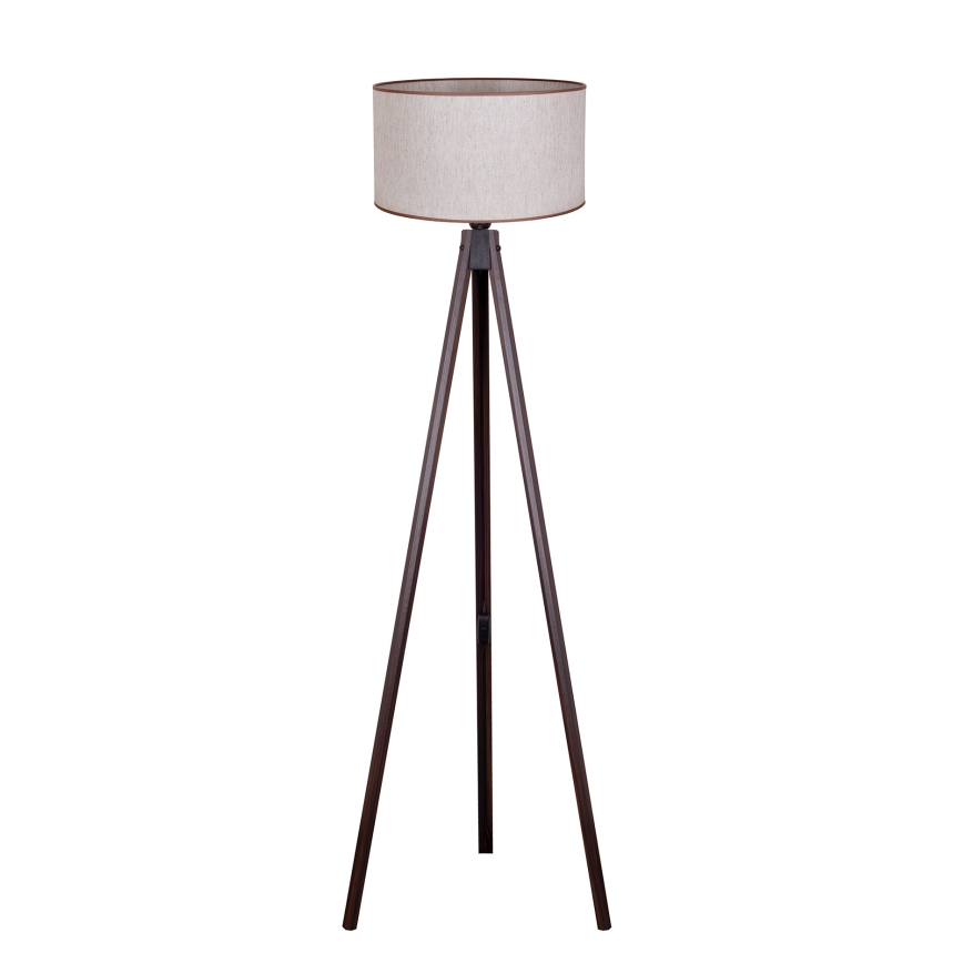 Duolla - Stojacia lampa 1xE27/60W/230V pr. 44 cm béžová/wenge